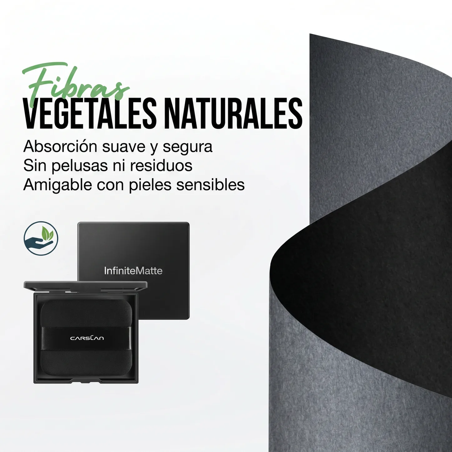 InfiniteMatte - Papeles Absorbentes de Grasa 2 en 1