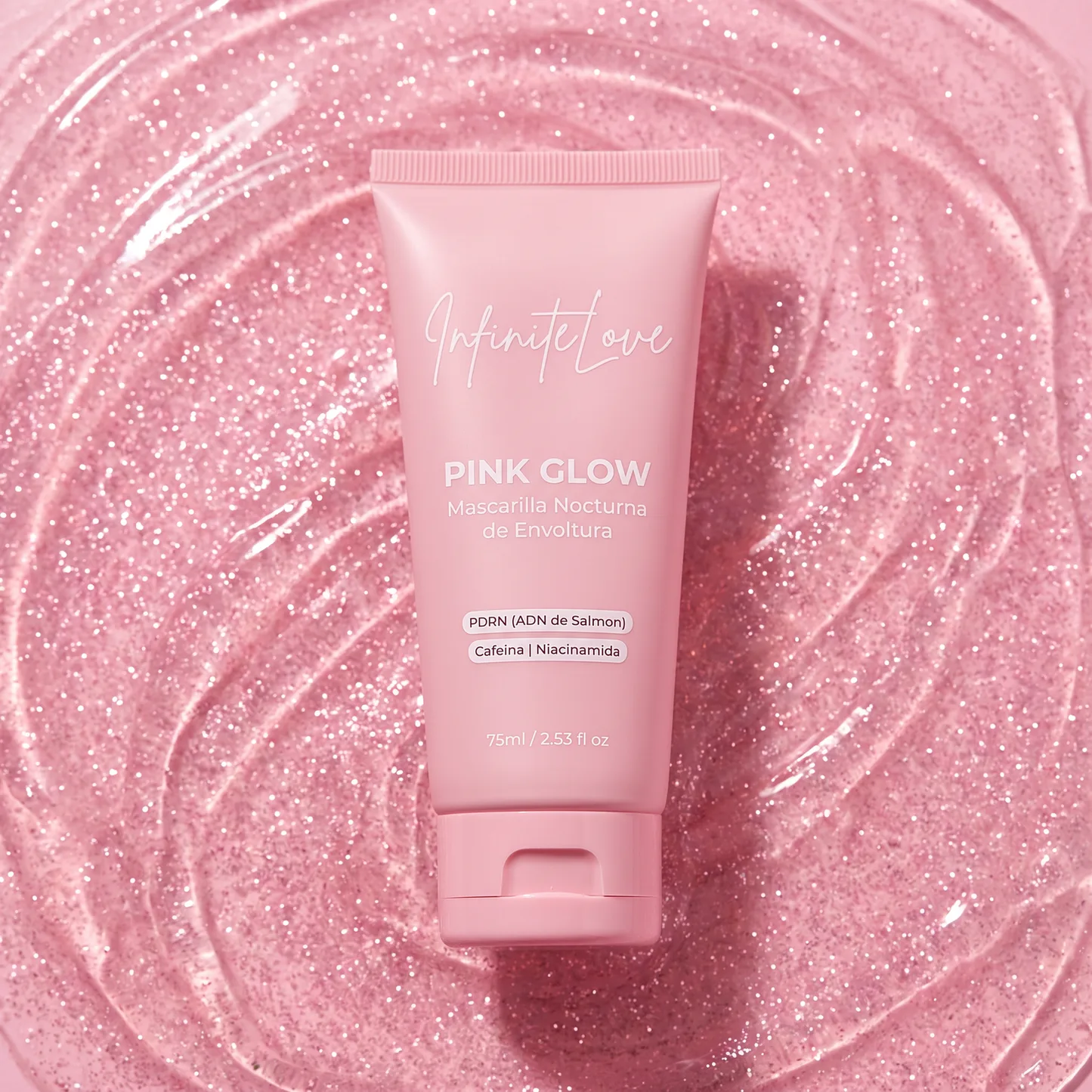 Pink Glow - Mascarilla Nocturna de Envoltura con PDRN y Cafeína 75ml