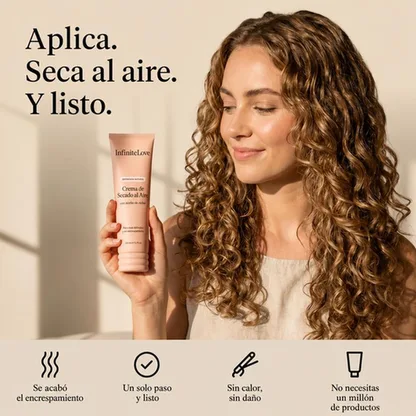 Crema Secado al Aire Alisante — Aceite de Ricino y Coco Anti-Frizz 148ml