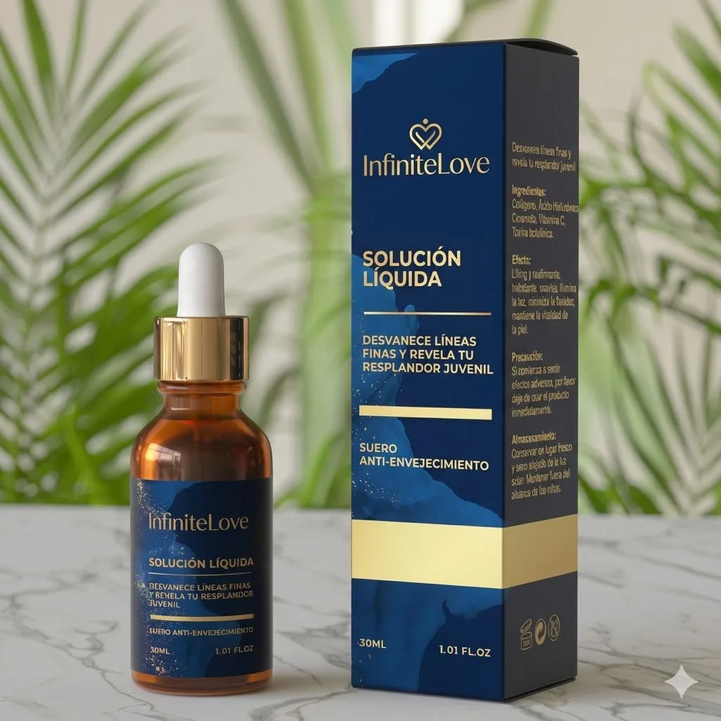Solución Líquida — Sérum Facial Antiedad de Efecto Tensor