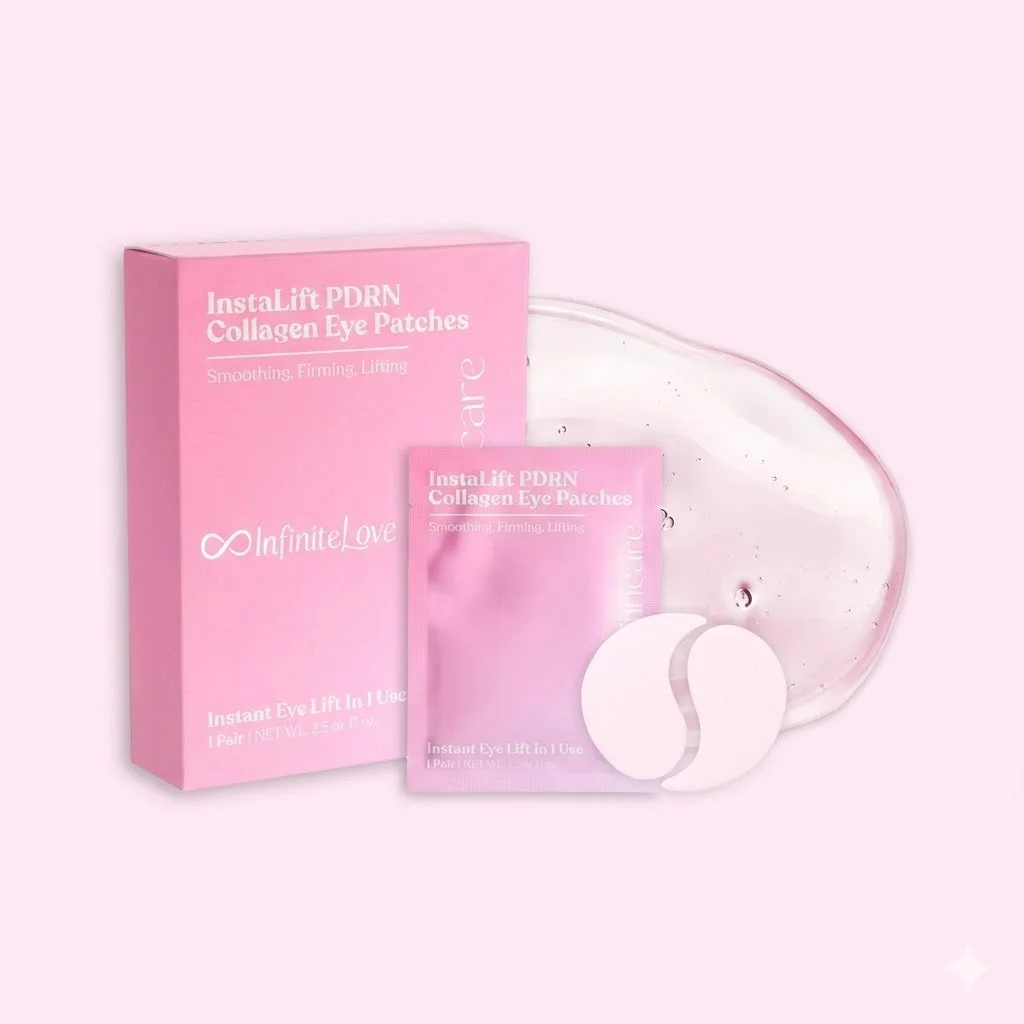 Parches de Ojos Coreanos Instantáneos con ADN Regenerativo y Colágeno para Bolsas, Ojeras y Patas de Gallo en 10 Minutos