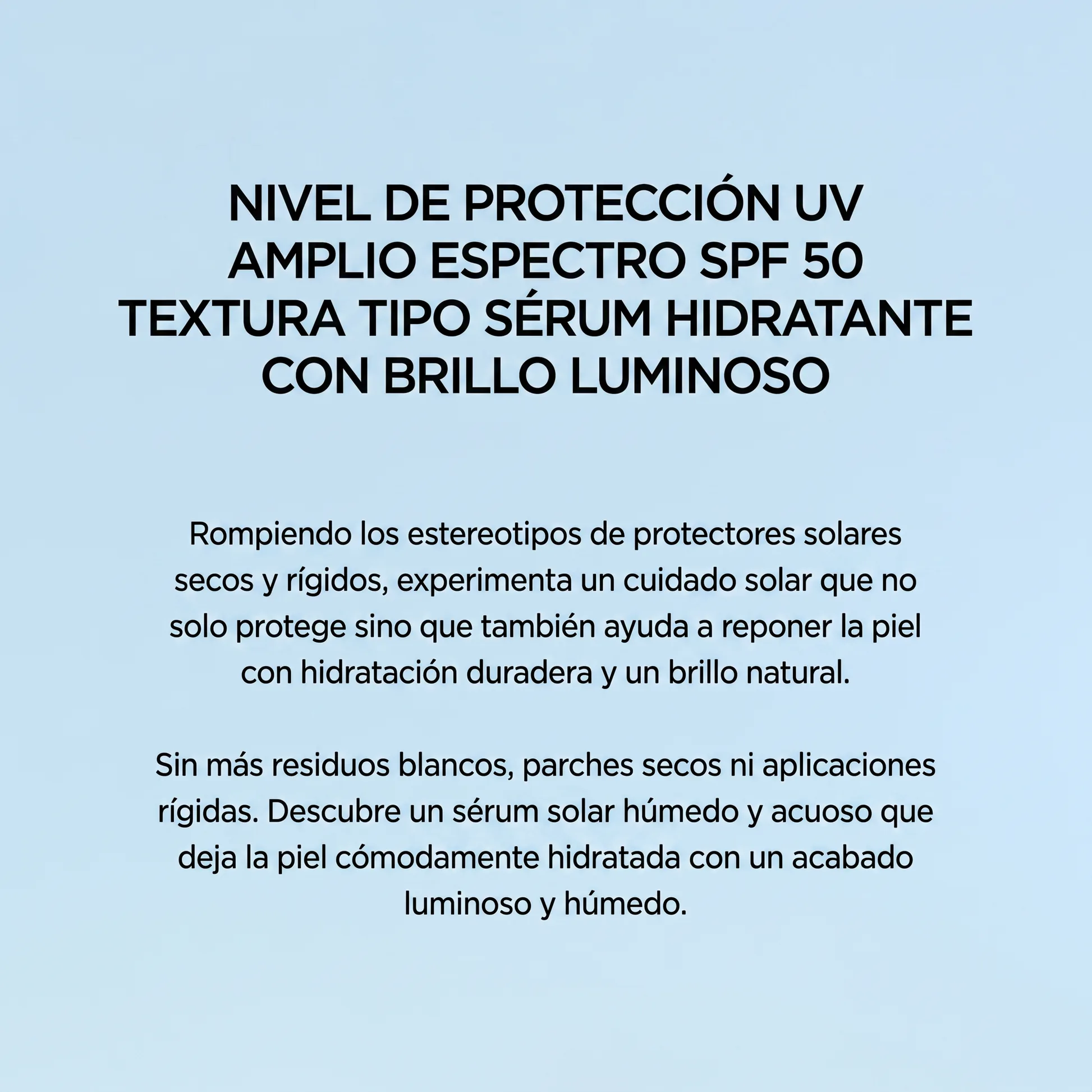 Nivel Proteccion UV SPF 50