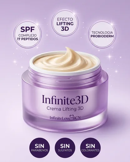 Infinite3D - Crema Lifting 3D Coreana con 17 Péptidos