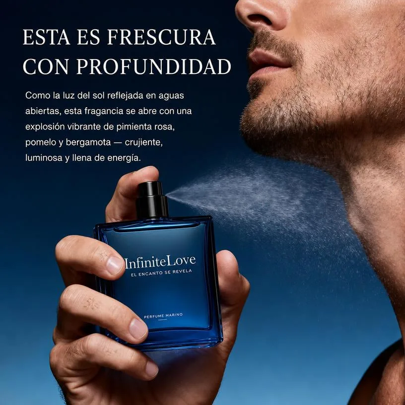 Perfume Marino para Hombre — Colonia Fresca Oceánica de Larga Duración 50 ml