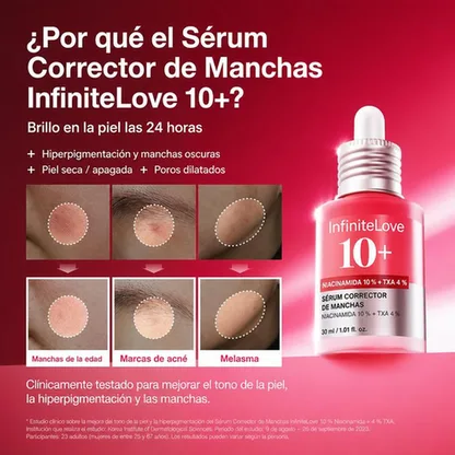 Sérum Niacinamida 10% + Ácido Tranexámico 4% Antimanchas Luminosidad K-Beauty 30ml